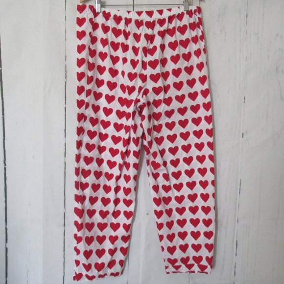 The Cats Pajamas Pants M Medium Red Heart Print Valentines Day - Picture 4 of 5